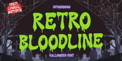 Retro Bloodline Font Poster 1