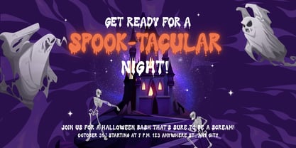 Retro Bloodline Font Poster 3