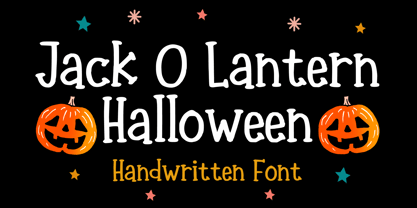 Jack O Lantern Halloween Font Poster 1