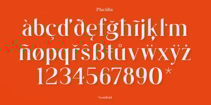 Placidia Font Poster 2