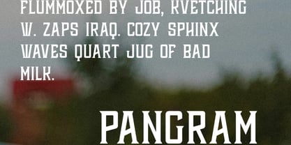 Outrider Font Poster 2