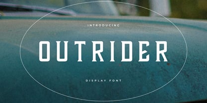 Outrider Font Poster 1