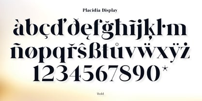 Placidia Display Font Poster 2