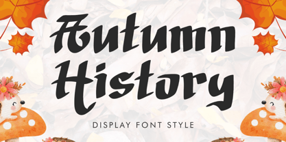 Autumn History Font Poster 1