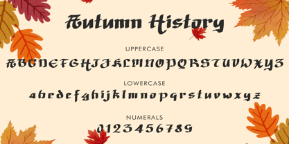 Autumn History Font Poster 5