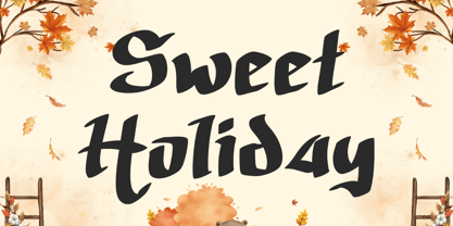 Autumn History Font Poster 4