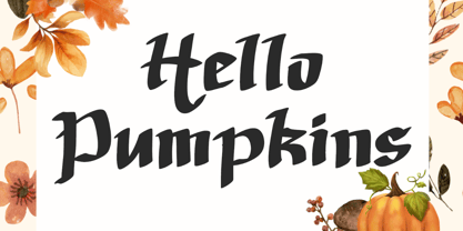 Autumn History Font Poster 2