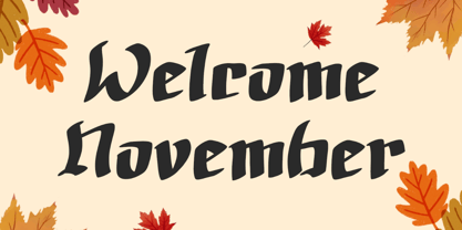 Autumn History Font Poster 3