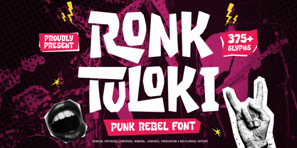 Ronk Tuloki Font Poster 1
