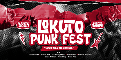 Ronk Tuloki Font Poster 5