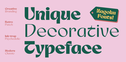 Nagoku Font Poster 3