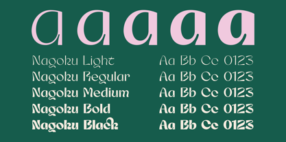 Nagoku Font Poster 4
