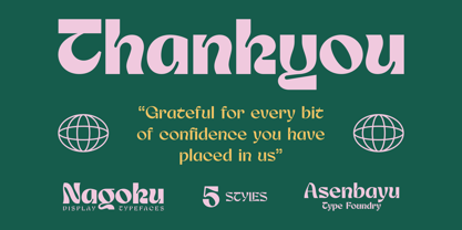 Nagoku Font Poster 14