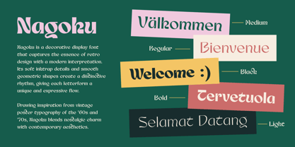 Nagoku Font Poster 2