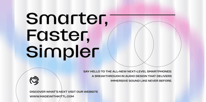 Merica Futurist Variable Font Poster 2