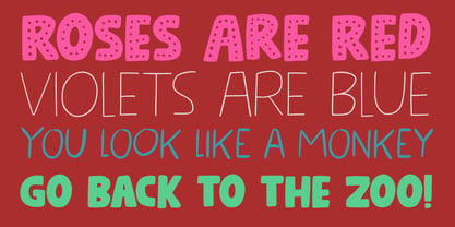 Kissy Face Font Poster 3