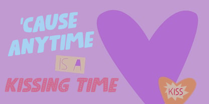 Kissy Face Font Poster 1