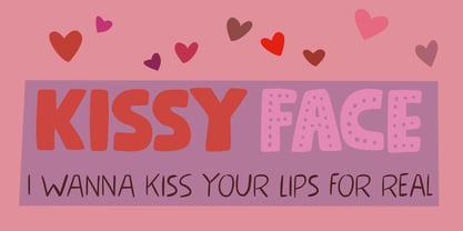Kissy Face Font Poster 2