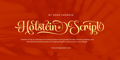 Holstein Script Font Poster 1