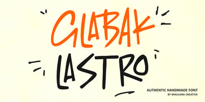 MC Glabak Lastro Font Poster 1
