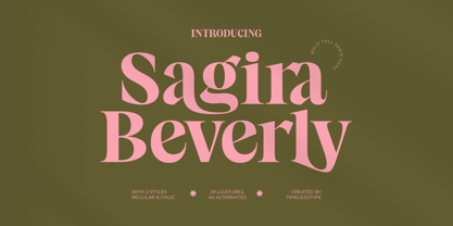 Sagira Beverly Font Poster 1
