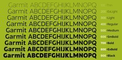 Garmit Classic Font Poster 8