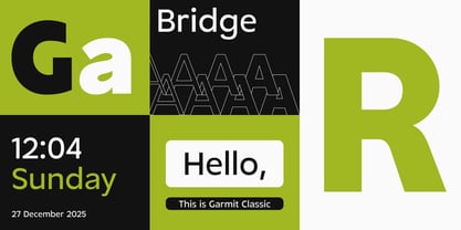 Garmit Classic Font Poster 2