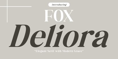 Fox Deliora Font Poster 1