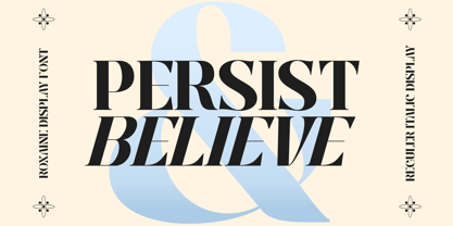 Roxaine Serif Font Poster 2
