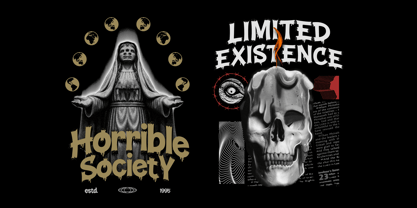 Stain Street Font Poster 5