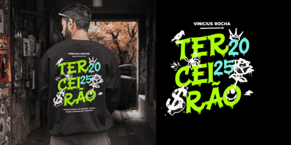 Stain Street Font Poster 6