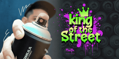 Stain Street Font Poster 8