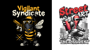 Stain Street Font Poster 4