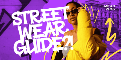 Stain Street Font Poster 2