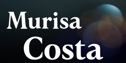 Murisa Costa Font Poster 1