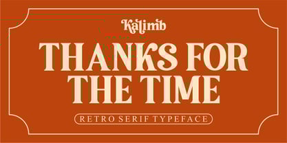 Kalimb Font Poster 7