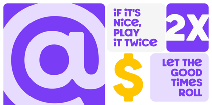 LT Shuffle Font Poster 6