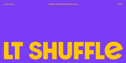 LT Shuffle Font Poster 1