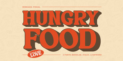 Hungry Food Font Poster 1