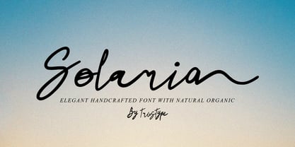 Solaria Signature Font Poster 1