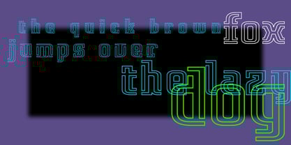 Verismo Neon Font Poster 2