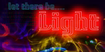 Verismo Neon Font Poster 3