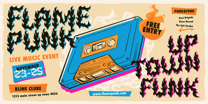 Firelost Font Poster 2