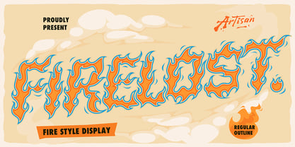 Firelost Font Poster 1
