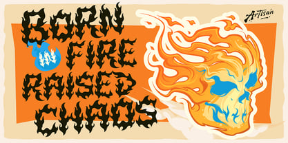 Firelost Font Poster 8