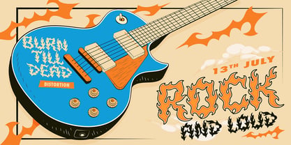 Firelost Font Poster 7