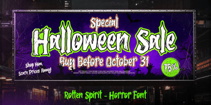 Rotten Spirits Font Poster 3