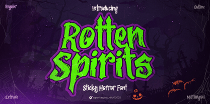 Rotten Spirits Font Poster 1