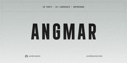 Angmar Font Poster 14