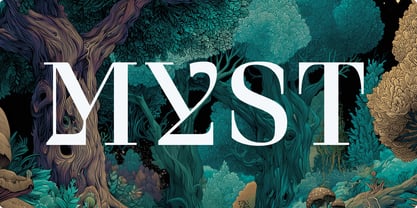 Curve Display Font Poster 2